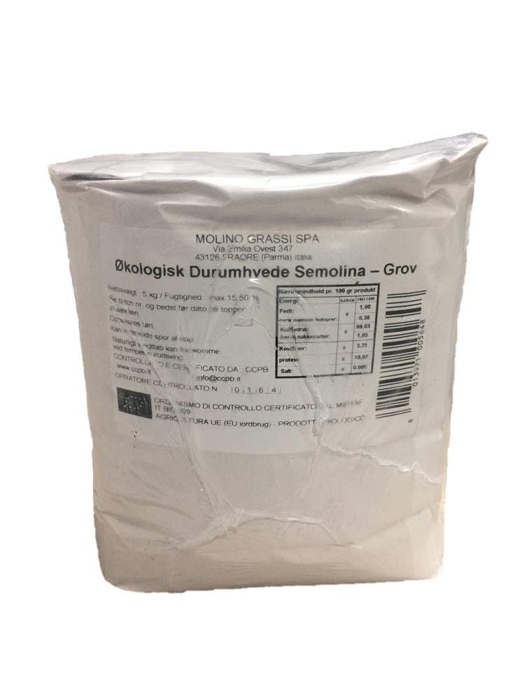 Durummel Semolina Grov Øko 5 Kg ❤ Kæmpe udvalg i Molino Piantoni SAS ❤ Billig fragt og hurtig levering 2 - 5 hverdage - Varenummer: BAR-684295 / Ean: &