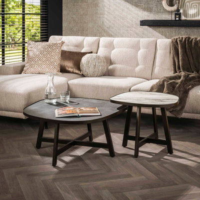 billigt sofabordssæt i skifer og metal på udsalg! 3-nordic tilbyder hurtig levering og billig fragt. Spar op til 65% på moderne designs.