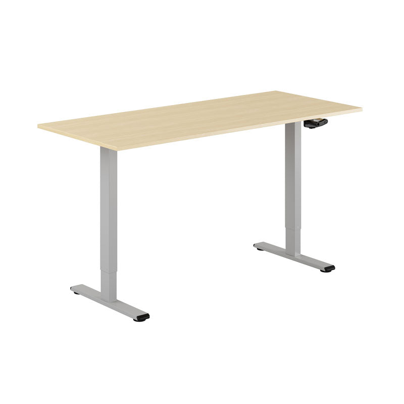 Produktbillede af ECO Hæve/Sænkebord manuelt 140x80cm Urban-sort på tilbud