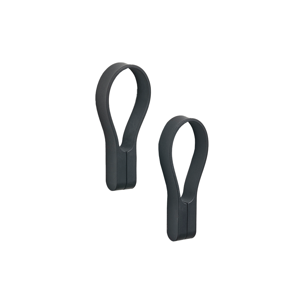 Produktbillede af LOOP Magnet håndklædestrop 2-pak Sort på tilbud i høj kvalitet