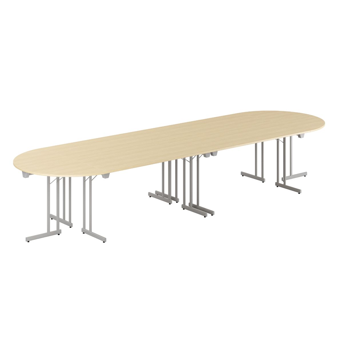 Produktbillede af Konferencebord 400x120cm Sammenklappeligt bord Urban-hvid på tilbud
