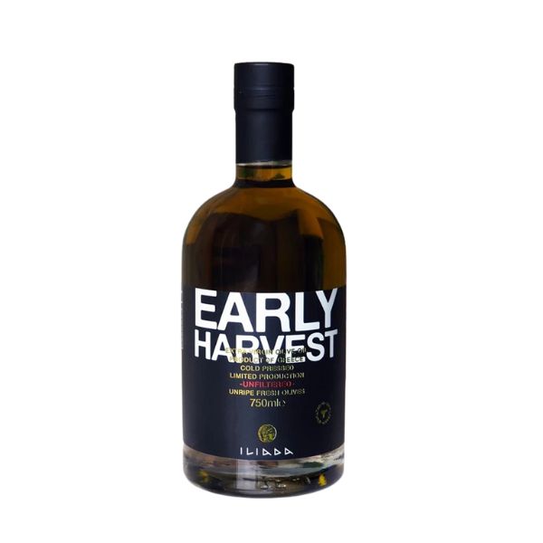 Produktbillede af Olivenolie Early Harvest Exvoo Iliada 75cl på tilbud – premium kvalitet og detaljer