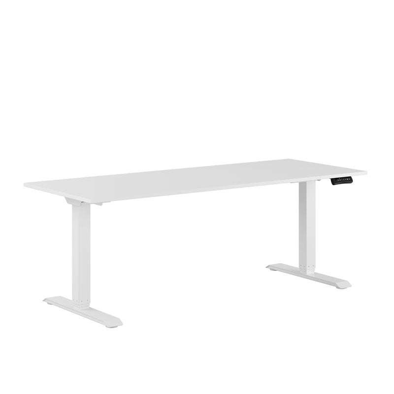 Produktbillede af Premium Hæve/Sænkebord m/2 motorer 180x70cm Hvid-hvid på tilbud