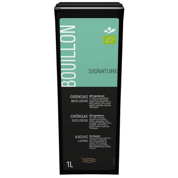Produktbillede af Grøn Grøntsagsbouillon Signature Øko Oscar 1ltr på tilbud i premium kvalitet