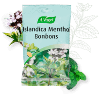 Produktbillede af A.Vogel Islandica Menthol Bonbons 75g. på tilbud