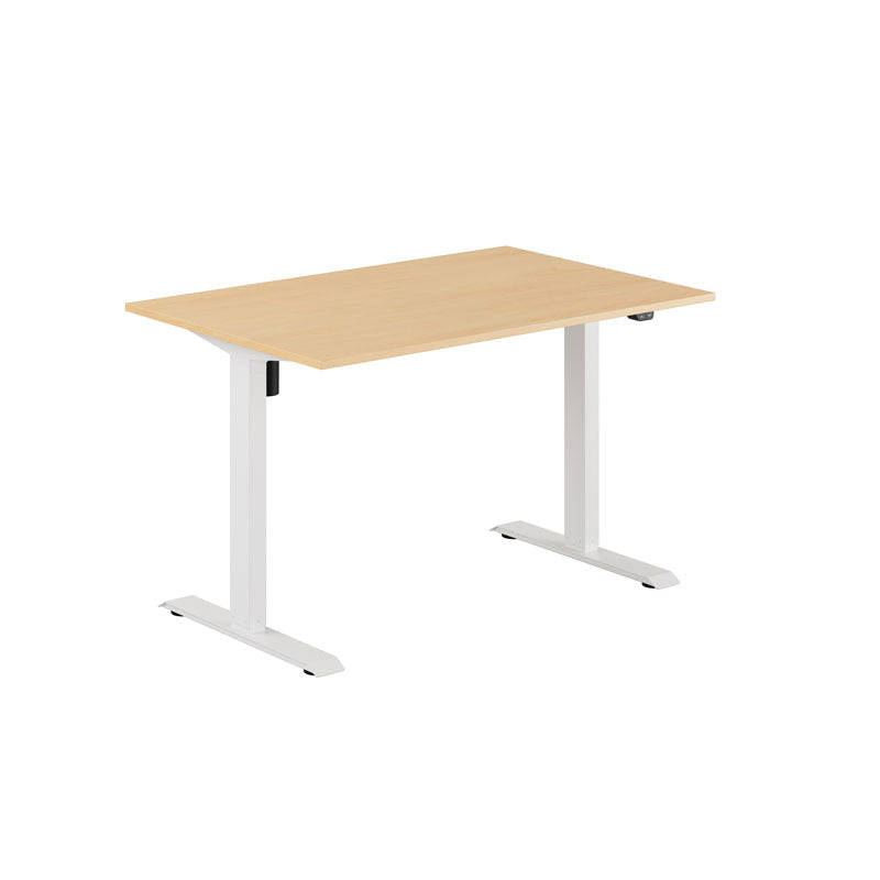 Produktbillede af EASY Hæve/Sænkebord m/1 motor 120x80cm Bøg-hvid på tilbud