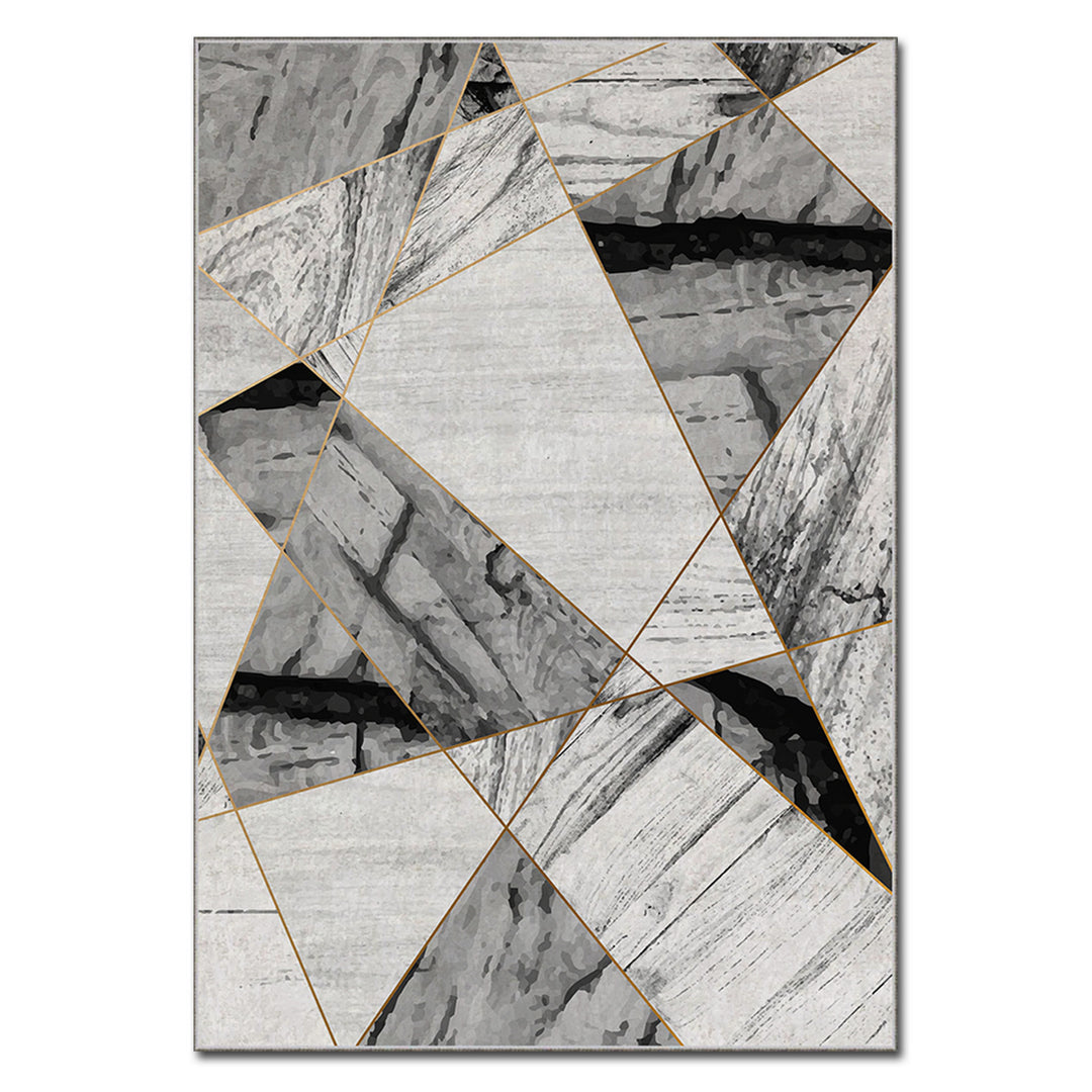 TEPPI ASR gulvtæppe m. mønster rektangulær multifarvet polyester 120 x 180