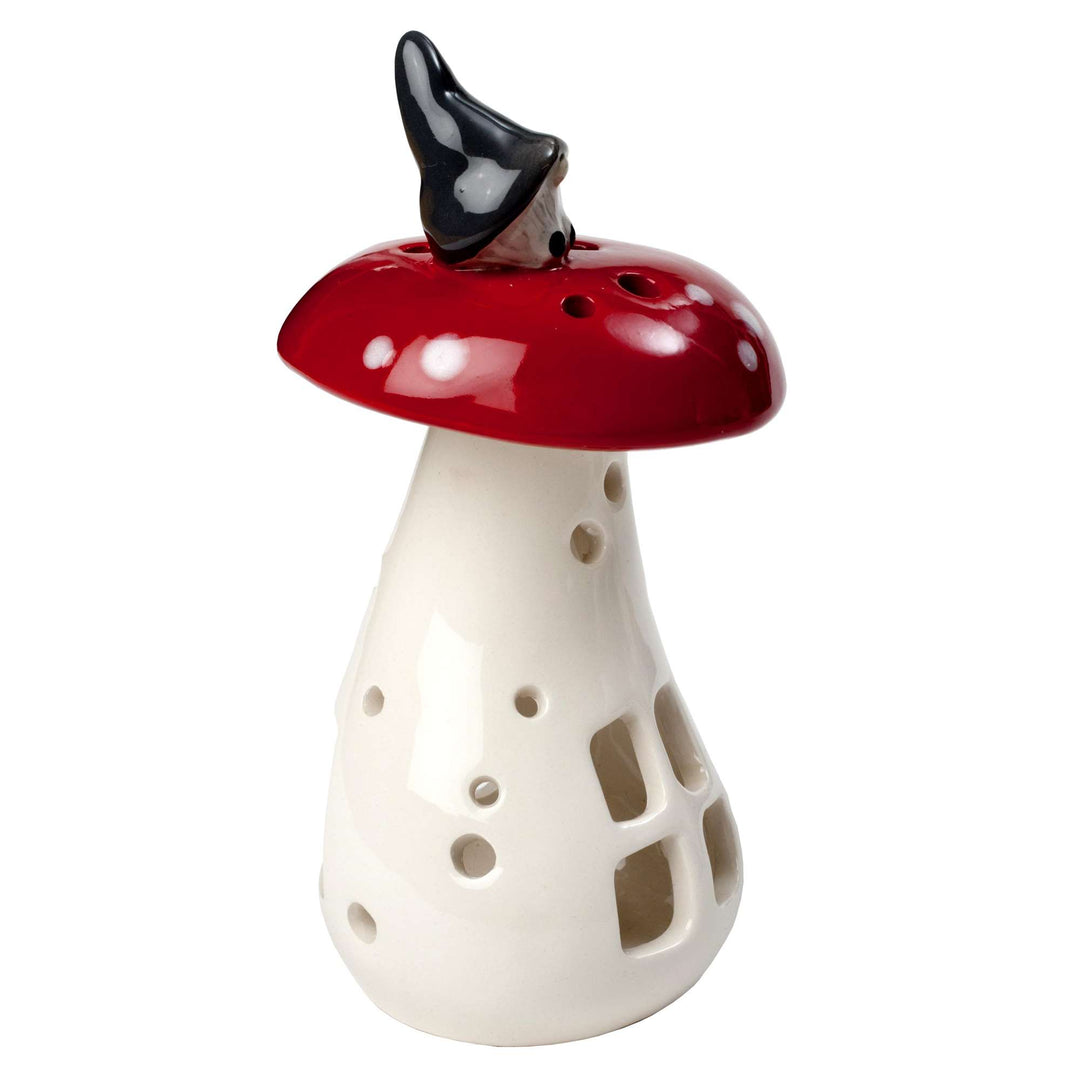Produktbillede af Nääsgränsgården Lanterne Nisse på svamp H.14cm i premium kvalitet