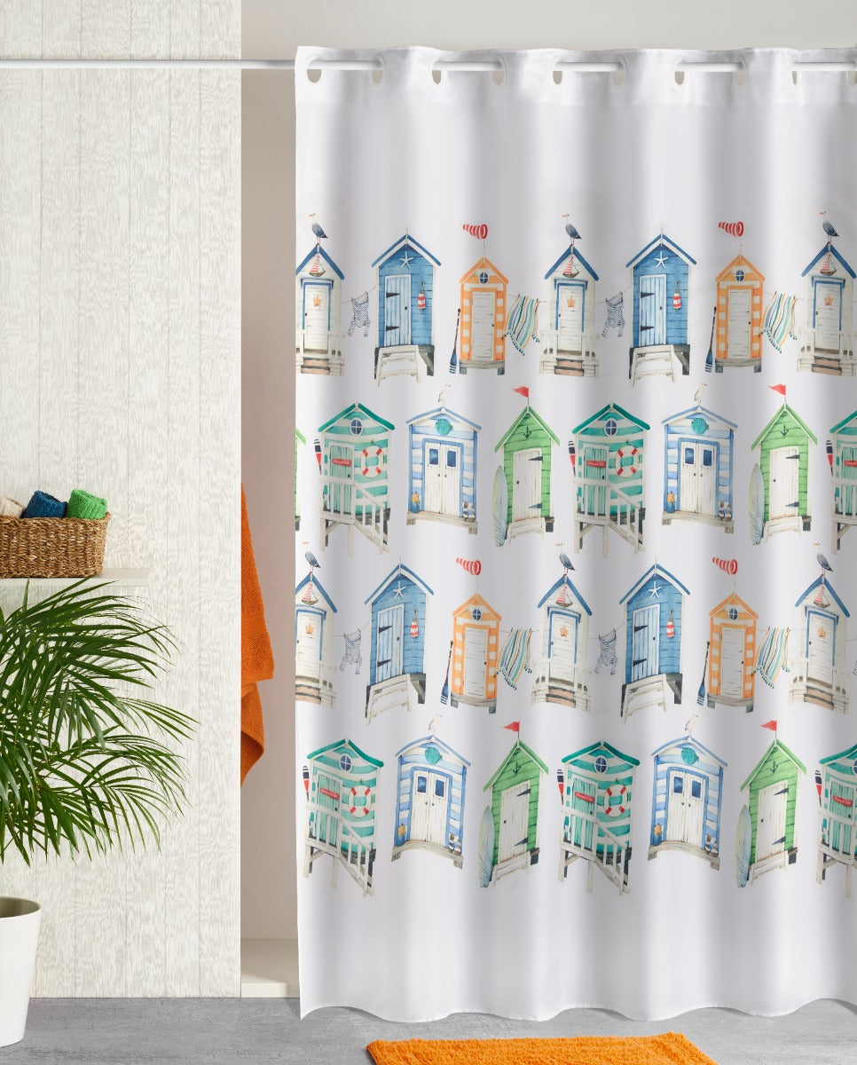 Produktbillede af Bruseforhæng Beach House 180x200 på tilbud i høj kvalitet