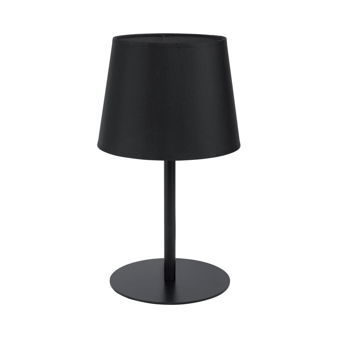 TK Maja bordlampe sort stof og sort metal