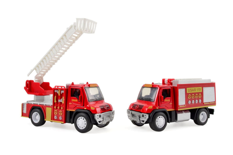 Magni - Brandbil med tilbagetrækningsteknik - lys og lyd - 1 stk. ❤ Stort online udvalg i Magni ❤ Billig fragt og hurtig levering 2 - 5 hverdage ❤ Varenummer: BGH-42307556737276 / Ean: &