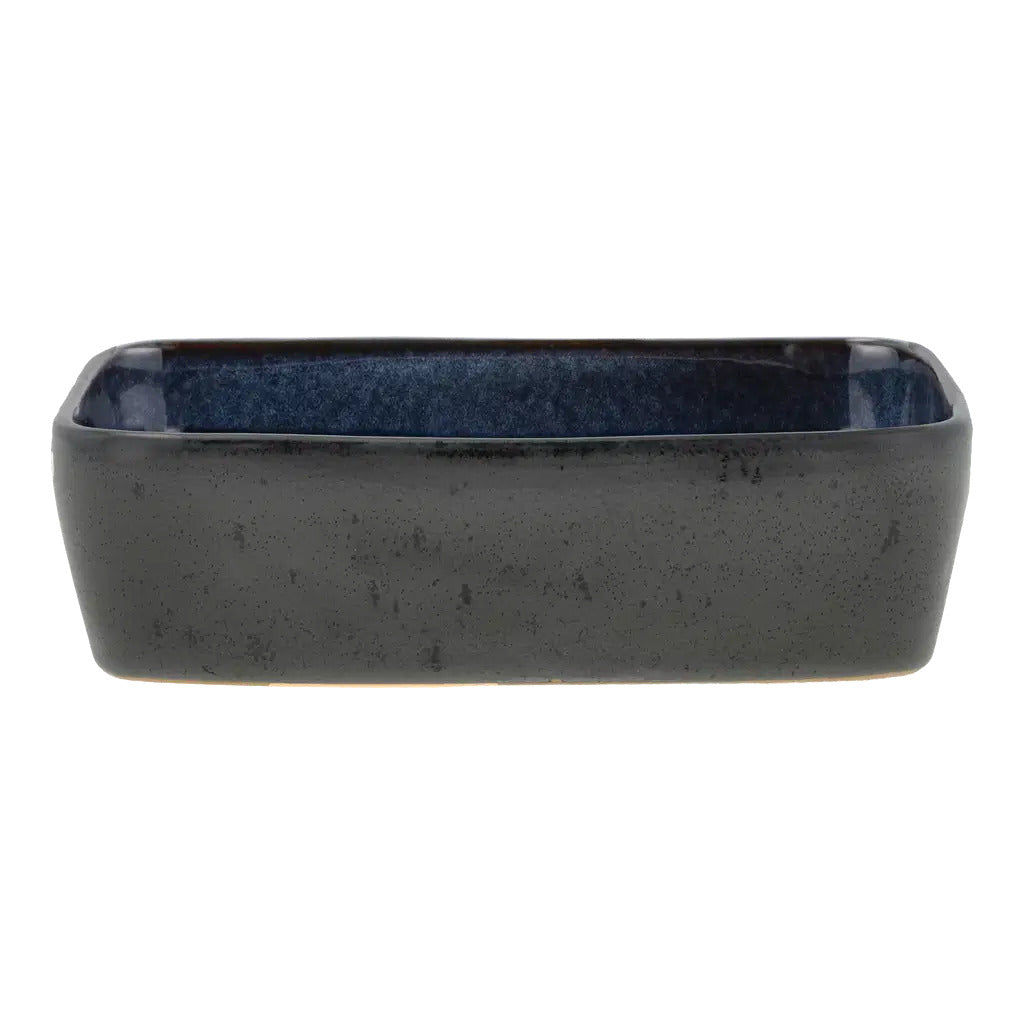 Produktbillede af Christian Bitz BITZ Fad rektangulært 19 x 14 x 5,3 cm Sort/Blå i premium kvalitet