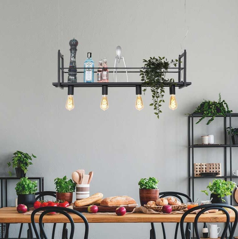 Produktbillede af Estante loftlampe i metal med opbevaringshylde på tilbud i høj kvalitet