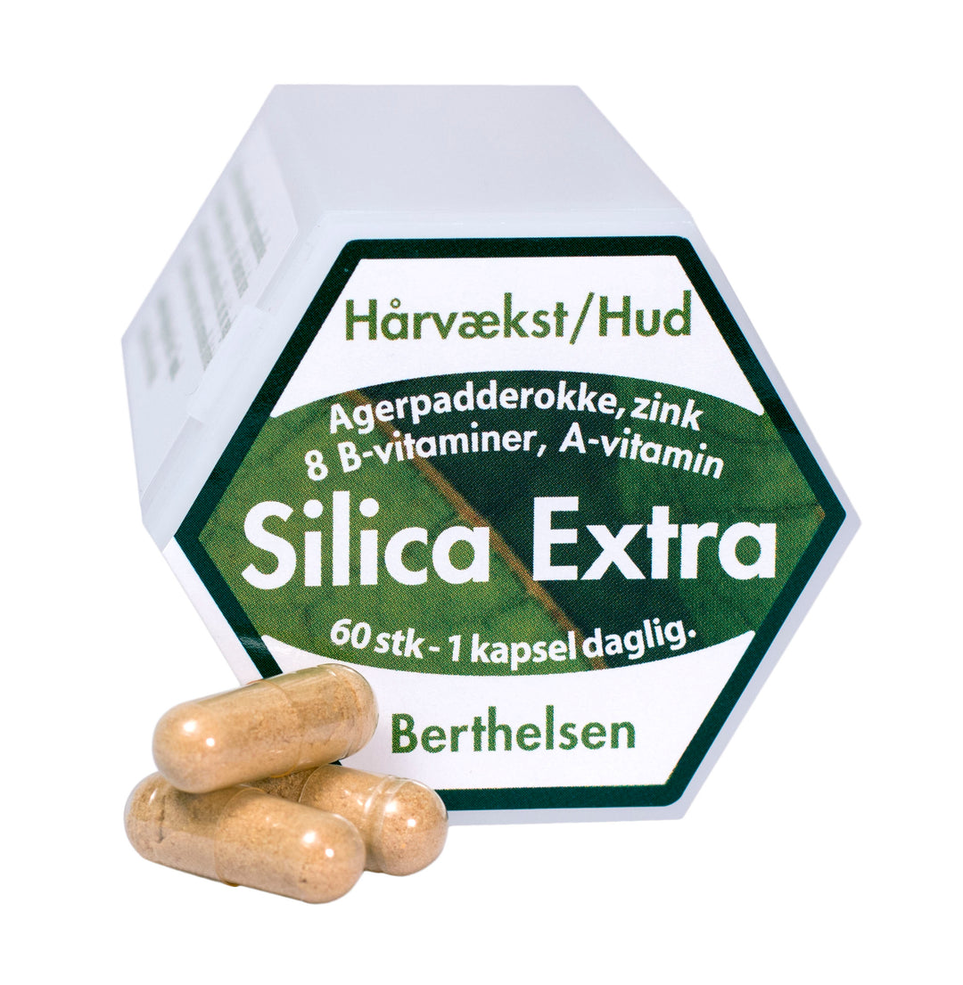 Produktbillede af Berthelsen Silica Extra 60 kap. på tilbud
