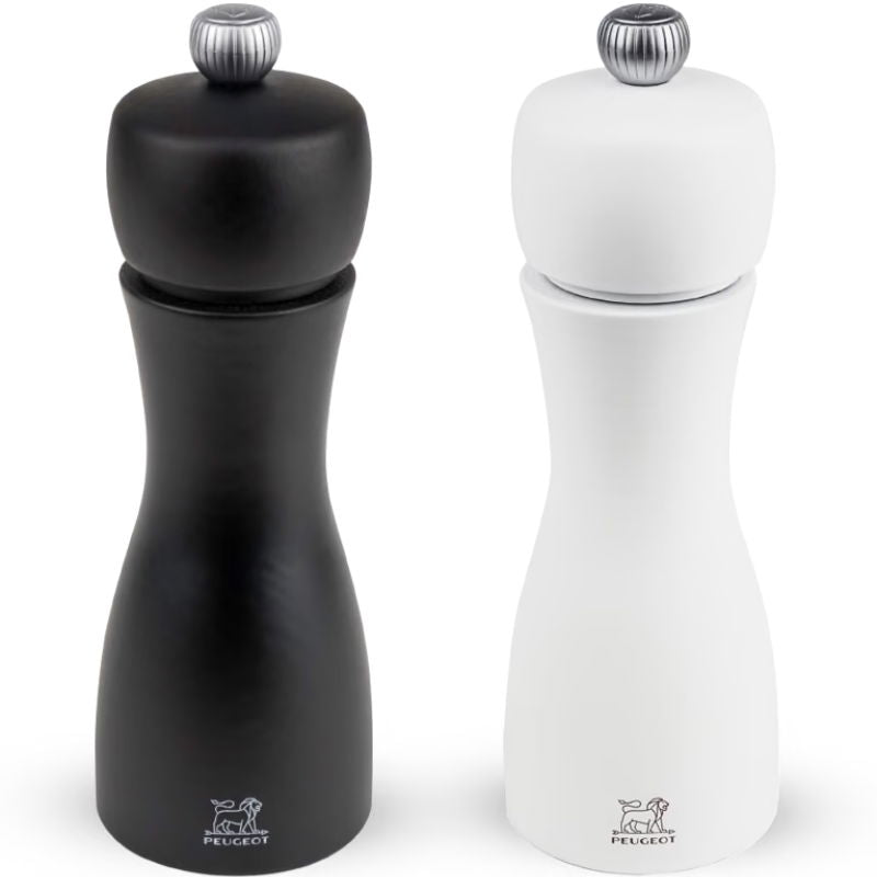 Produktbillede af Peugeot Tahiti Sæt Pm Sort + Sm Hvid Træ Mat Sort/hvid 15 Cm på tilbud – premium kvalitet og detaljer