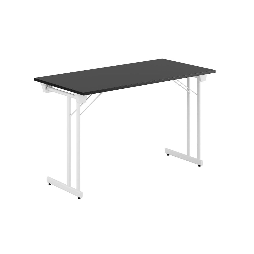 Produktbillede af Kongress Style 120x60cm Sammenklappeligt bord Sort-hvid på tilbud