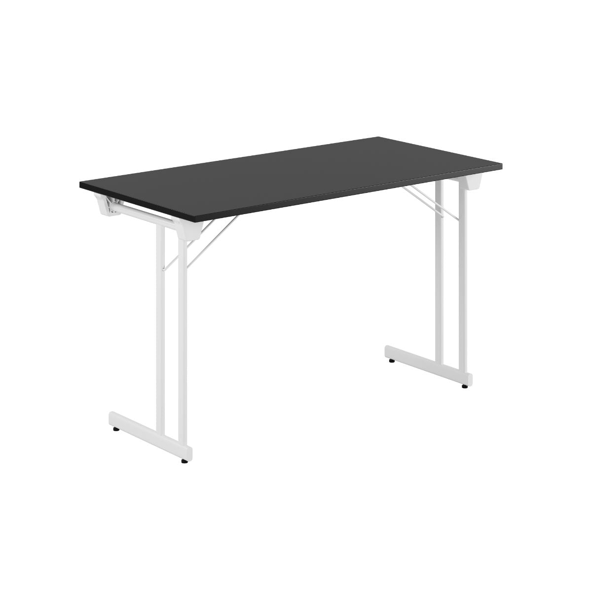 Produktbillede af Kongress Style 120x60cm Sammenklappeligt bord Sort-hvid på tilbud