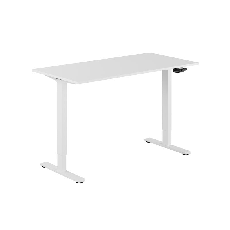 Produktbillede af ECO Hæve/Sænkebord manuelt 140x70cm Hvid-hvid på tilbud