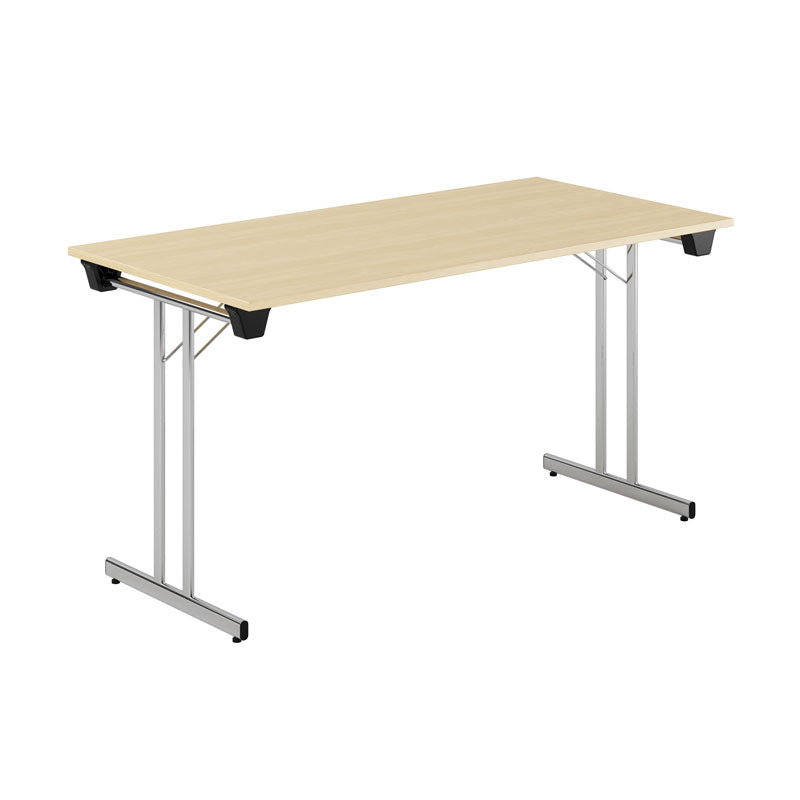 Produktbillede af Dinner Style 140x70cm Sammenklappeligt bord Birk-krom på tilbud