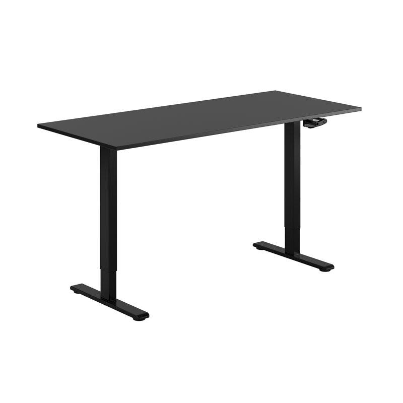 Produktbillede af ECO Hæve/Sænkebord manuelt 160x70cm Sort sort på tilbud