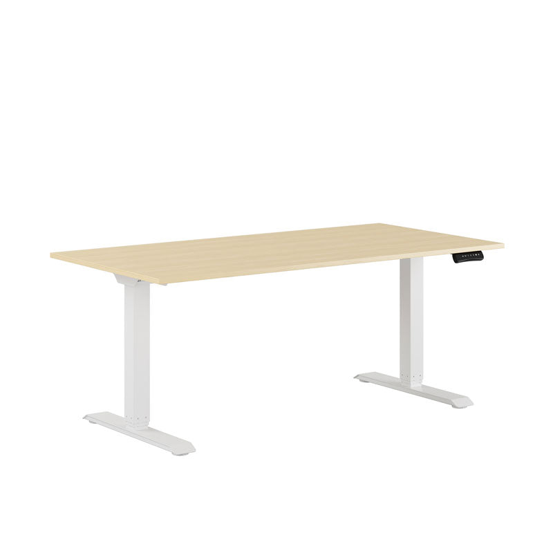 Produktbillede af Premium Hæve/Sænkebord m/2 motorer 160x80cm Bøg-sort på tilbud