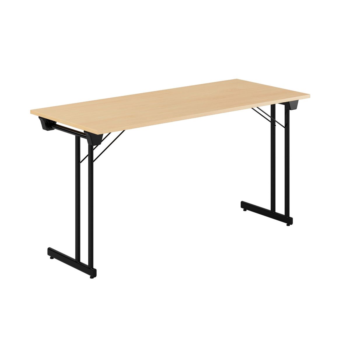 Produktbillede af Kongress Style 140x60cm Sammenklappeligt bord Bøg-sort på tilbud