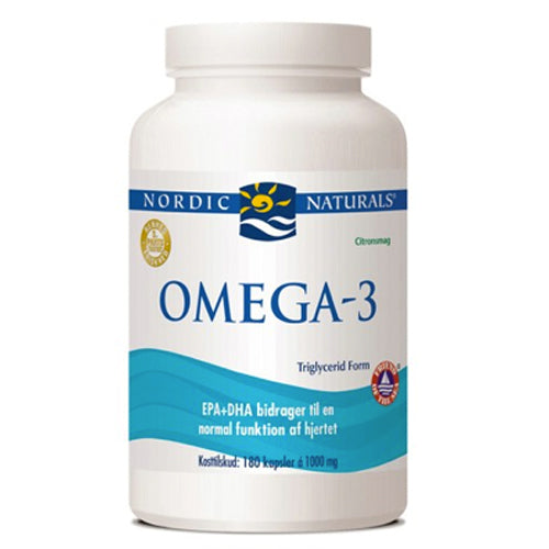 Produktbillede af Nordic Naturals Omega 3 kapsler m. citrussmag 180 kaps. på tilbud
