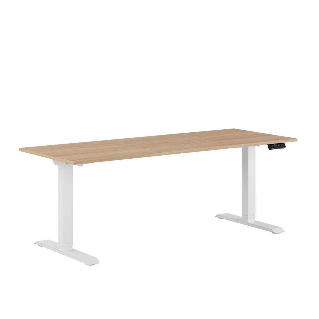 Produktbillede af Premium Hæve/Sænkebord m/2 motorer 180x70cm Urban-hvid på tilbud