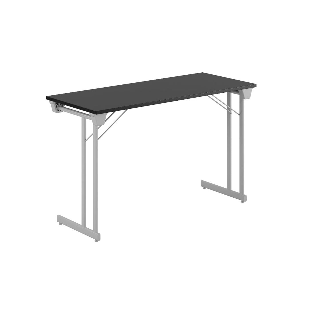 Produktbillede af Kongress Style 120x50cm Sammenklappeligt bord Sort-grå på tilbud