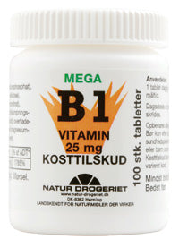 Produktbillede af ND B1 vitamin 25 mg på tilbud