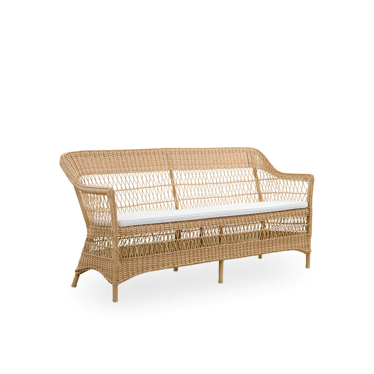 Produktbillede af SIKA DESIGN CHARLOT 3 PERS EXTERIOR SOFA NATURAL INKL HYNDE 173 i premium kvalitet