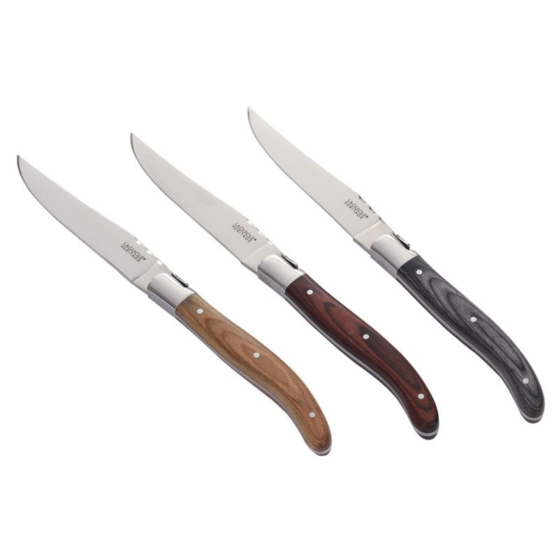 Produktbillede af Laguiole Heritage Steakknive Pakka 6 stk. i premium kvalitet