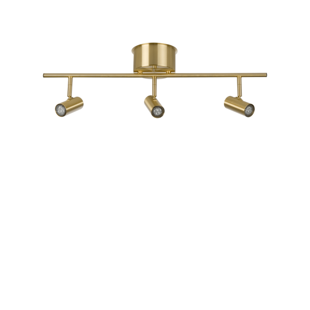 Produktbillede af Cato Skinne m/ 3 Spotlights Messing Belid i premium kvalitet