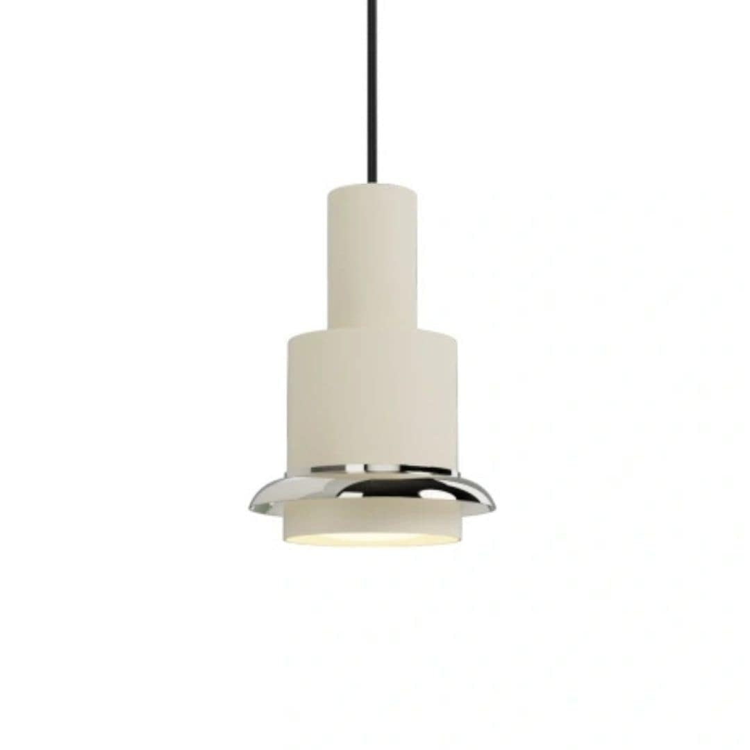 Produktbillede af Chaumont Ø19 pendel Hvid/chrome DCW éditions i premium kvalitet