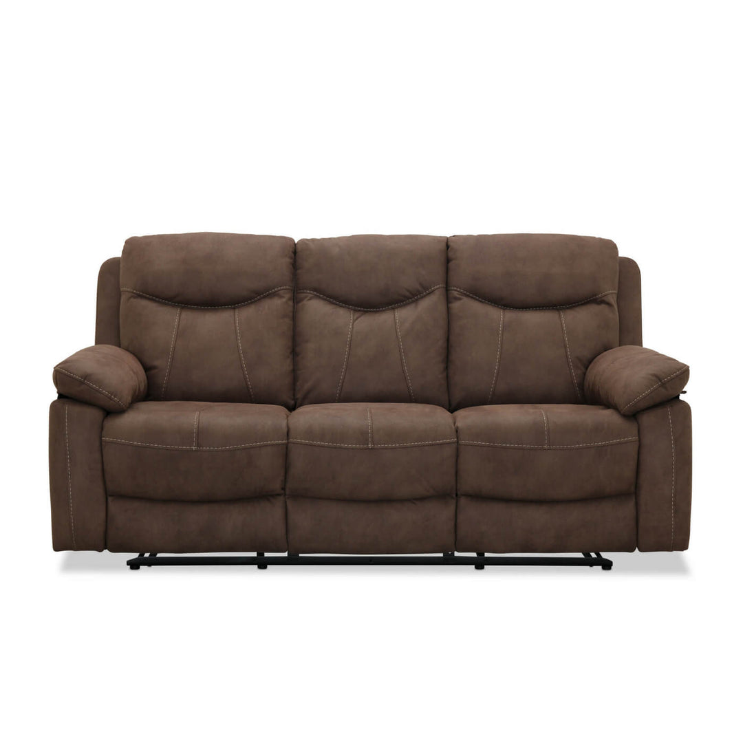 Boston recliner 3 personers Biograf sofa Brun stof