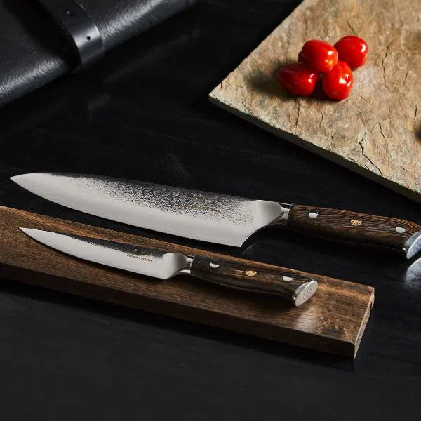 Damascus By Haws Kokkekniv 32 Cm + Universalkniv 24 Cm Wengé