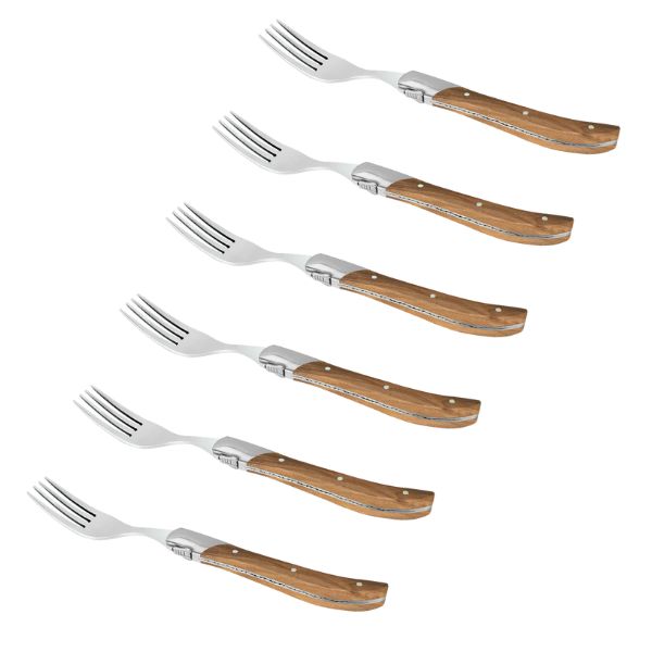 Produktbillede af Laguiole By Haws Steak Gafler i Gaveæske 6 Styk på tilbud i premium kvalitet