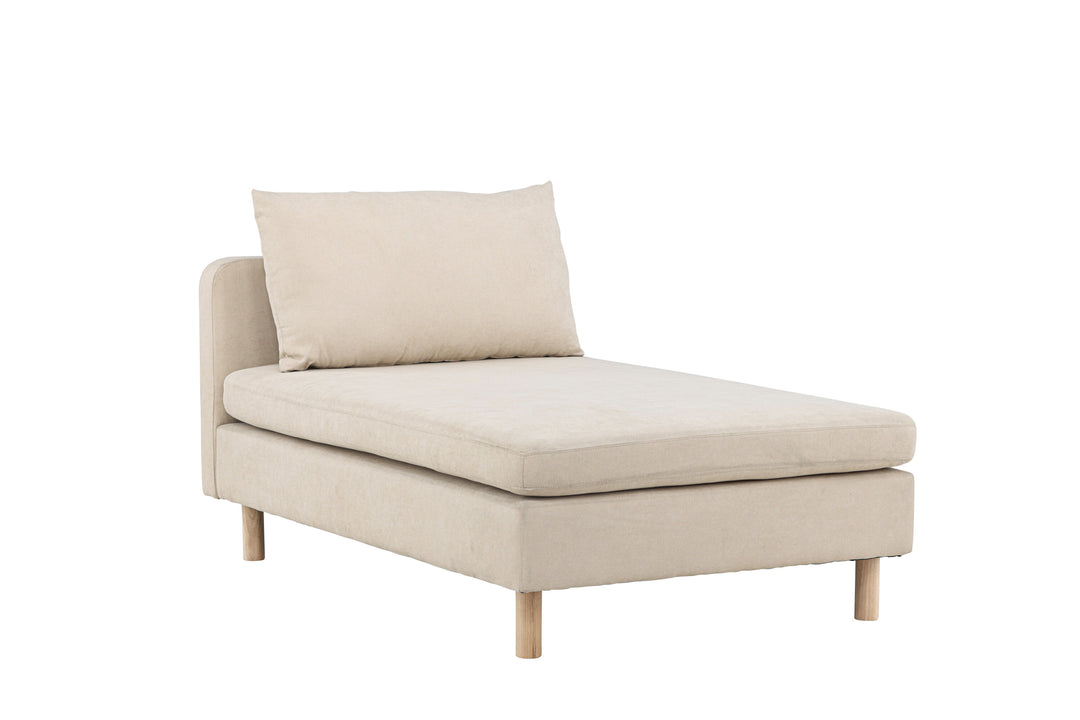 VENTURE DESIGN Zero daybed beige polyester og natur gummitræ