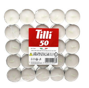 Produktbillede af Fyrfadslys 50 Stk på tilbud i premium kvalitet