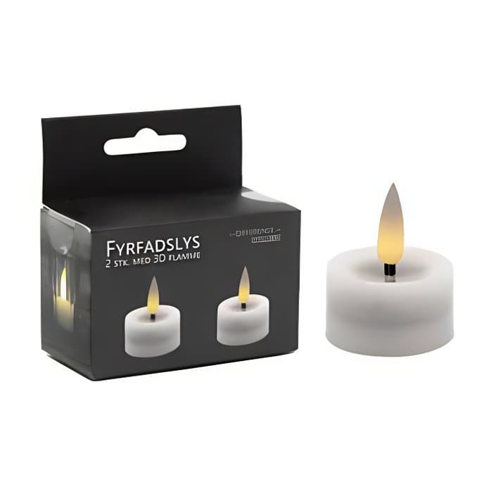 Fyrfadslys Med 3d Flamme 2stk Inkl. Batt ✔ Kæmpe udvalg i HAAHR & CO ✔ Billig fragt og hurtig levering 2 - 5 hverdage - Varenummer: BAR-699185 / Ean: på lager - Udsalg på Home - Barindretning - LED lys Spar op til 66% - Over 324 kendte brands på udsalg