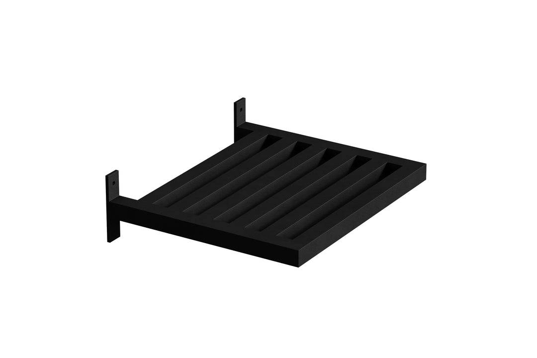 VENTURE DESIGN Caen væghængt sidebord rektangulær sort jern 35x40