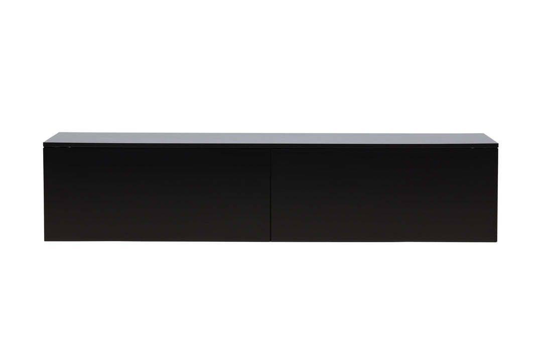 VENTURE DESIGN Frihamn vægskab m. 2 skuffer sort MDF