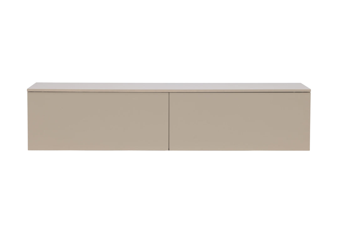 VENTURE DESIGN Frihamn vægskab m. 2 skuffer beige MDF