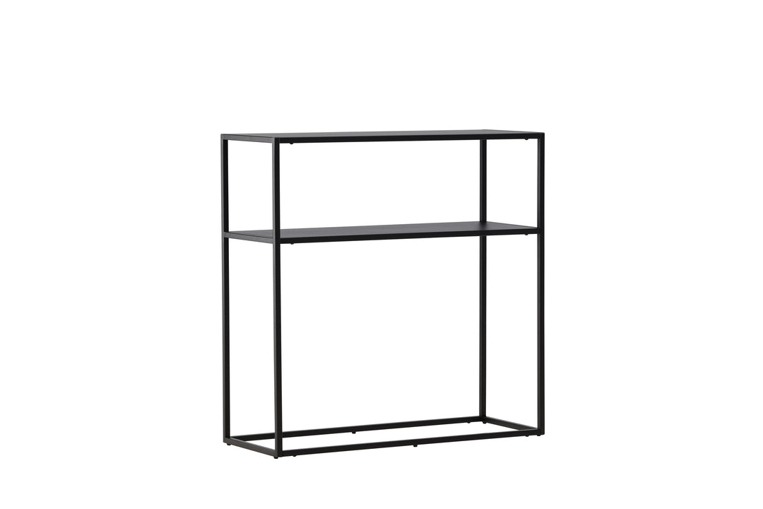 VENTURE DESIGN Georgetown sidebord m. 1 hylde sort stål 80x40