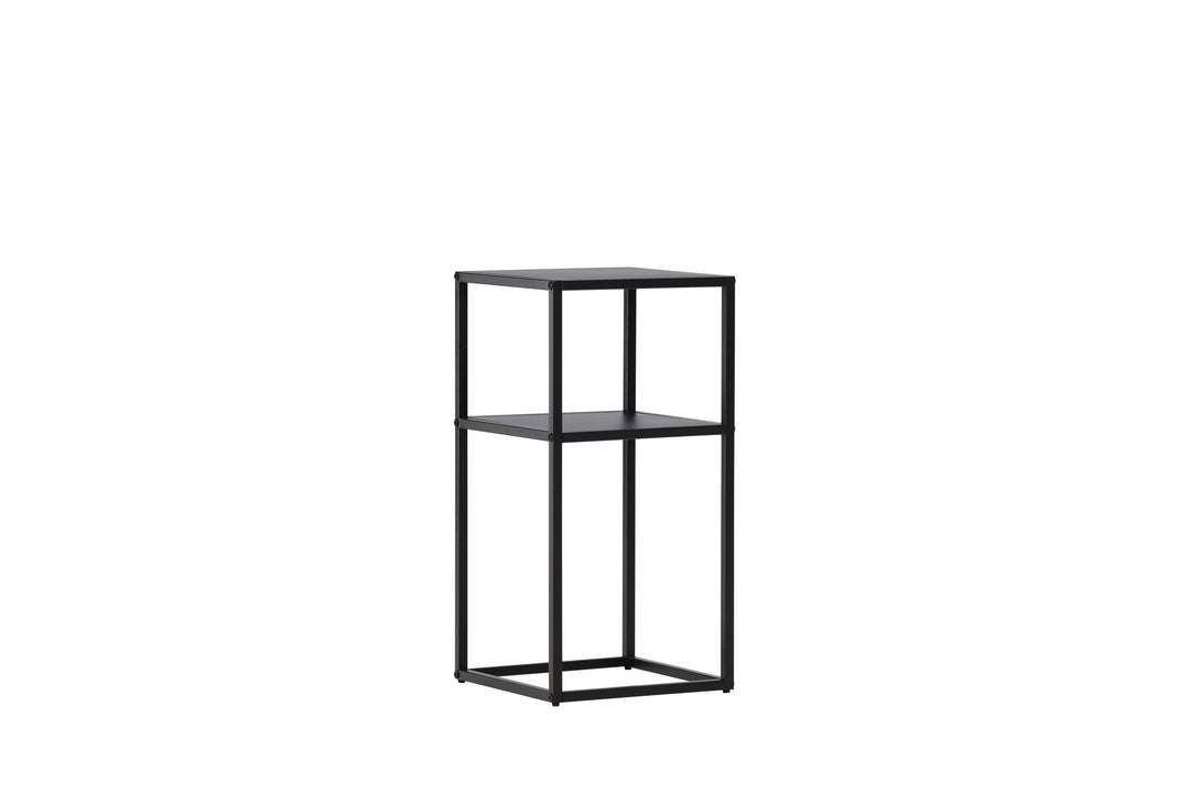 VENTURE DESIGN Punta Arenas sidebord m. 1 hylde sort stål 30x30