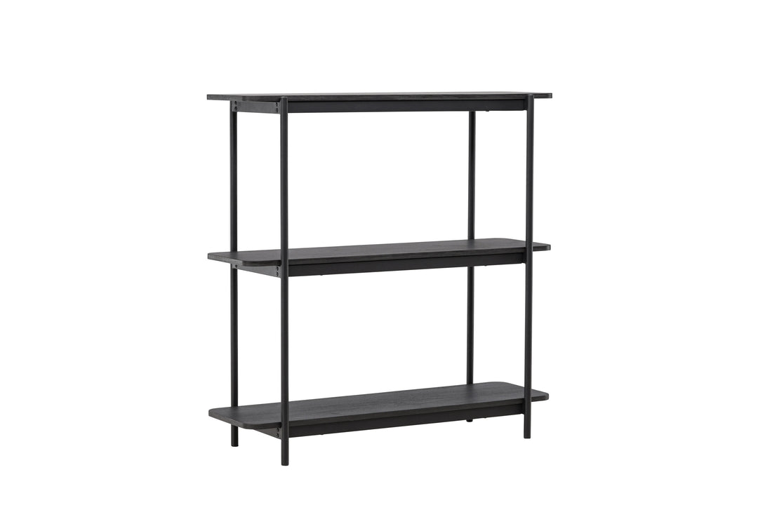 VIND COLLECTION Heim konsolbord m. 2 hylder sort MDF og stål 120x40