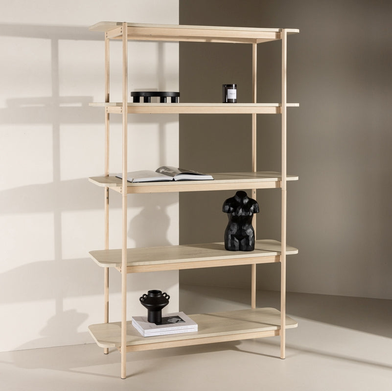 Produktbillede af Stigma Reol i hvidtonet MDF 120 x 190 cm. på tilbud i høj kvalitet