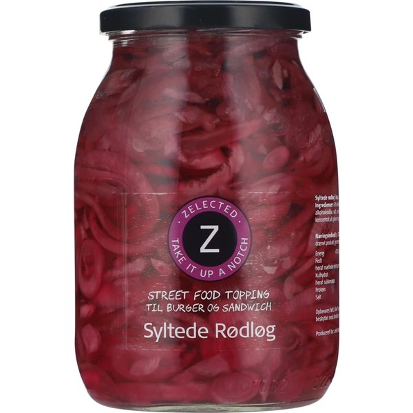 Produktbillede af Syltede Rødløg 980g Zelected på tilbud i premium kvalitet