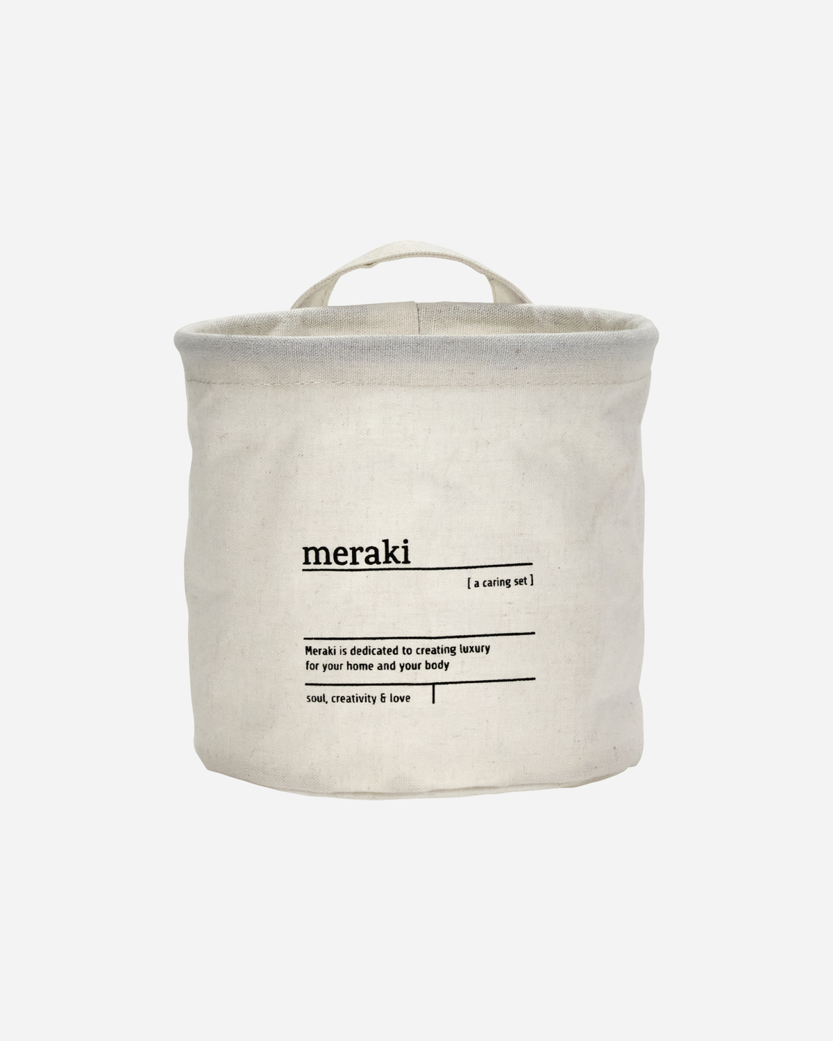 Produktbillede af Meraki Opbevaringskurv Caring Hvid i premium kvalitet