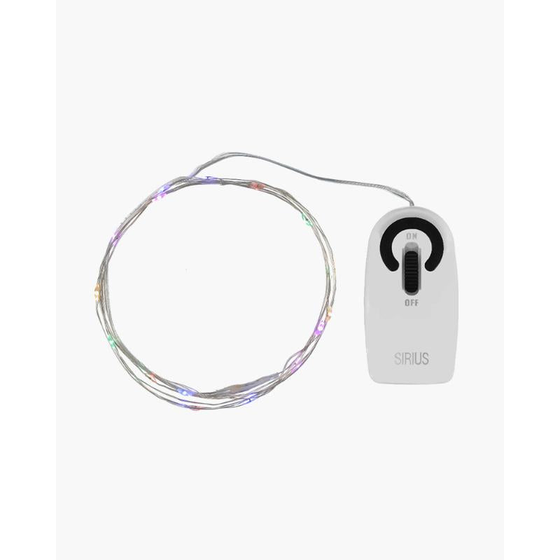 Produktbillede af Sirius Knirke multi 20 led lyskæde Multi/Sølv i premium kvalitet
